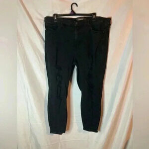 Torrid black‎ distressed jeans